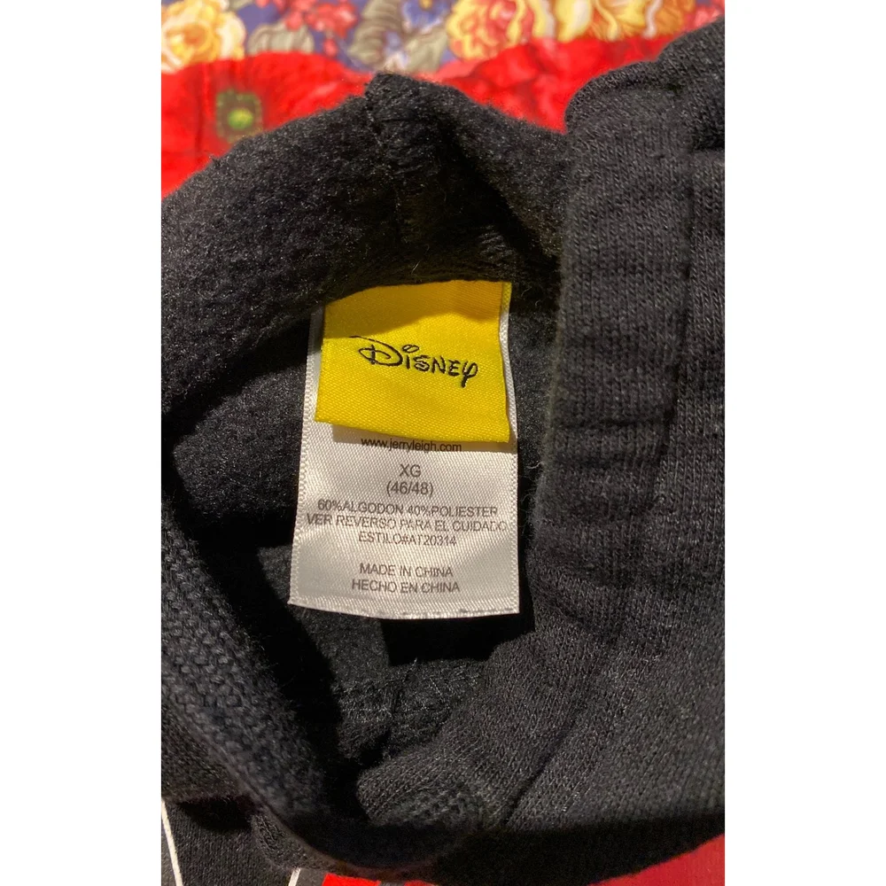 Disney Adult Minnie Peeking Pullover Hoodie Black - Picture 5 of 7